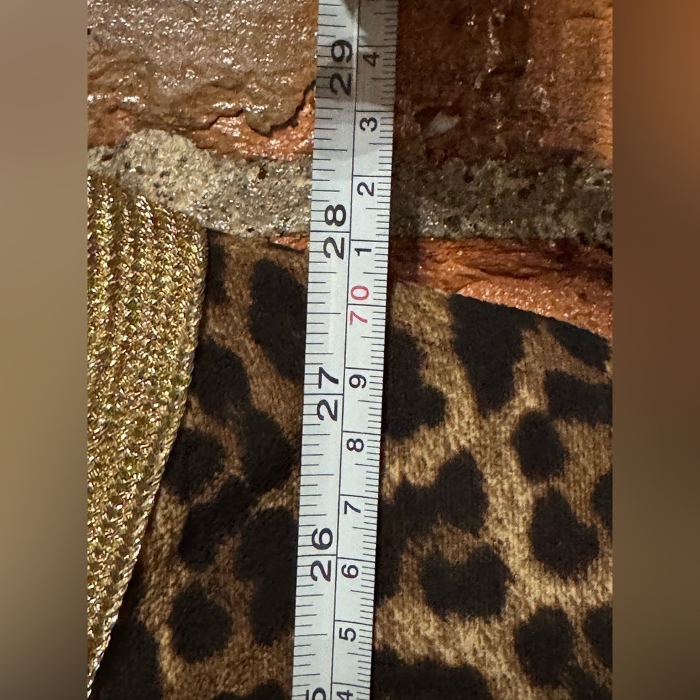 Michael Kors Brown Leopard Print Top EUC Size Small - Picture 3 of 5